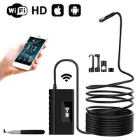 2mp wifi endoscope tube inspection camera industrial borescope with 6 leds light 5 5mm lens hard cable for iphone android