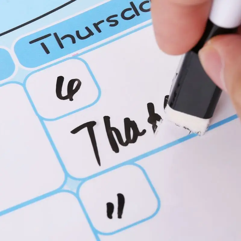 

Cute Monthly Planner Magnetic Whiteboard Fridge Magnet Message Board Remind Memo M5TB