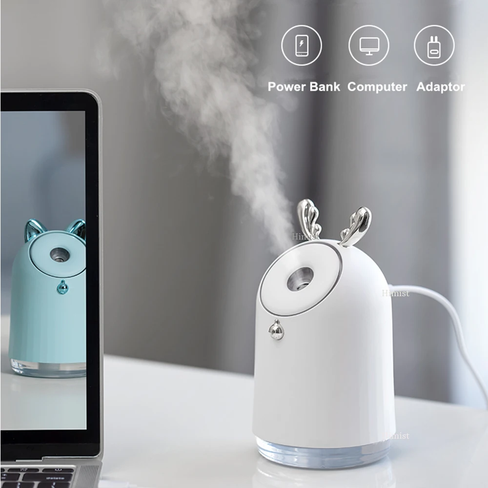

250ml car Air Humidifier USB Ultrasonic Aroma Essential Oil Diffuser Rechargeable Fogger Mist Maker portable charger cartoon