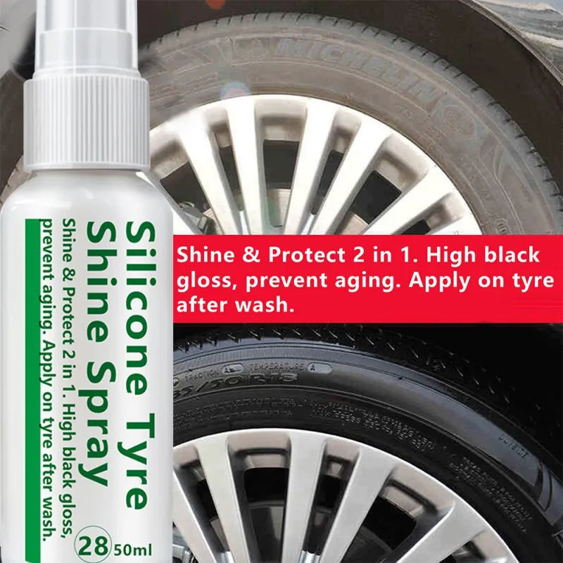 Лидер продаж 50 мл средства по уходу за автомобилем блеск спрей для шин
