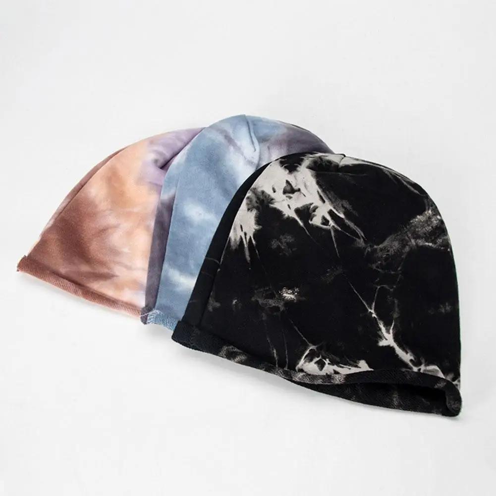 

Tie-dye Pile Of Hats Single-layer Hats For Men Women Casual Cap All-match Thin Hood Hat Ins Style Wild Street Shooting Cold Hat