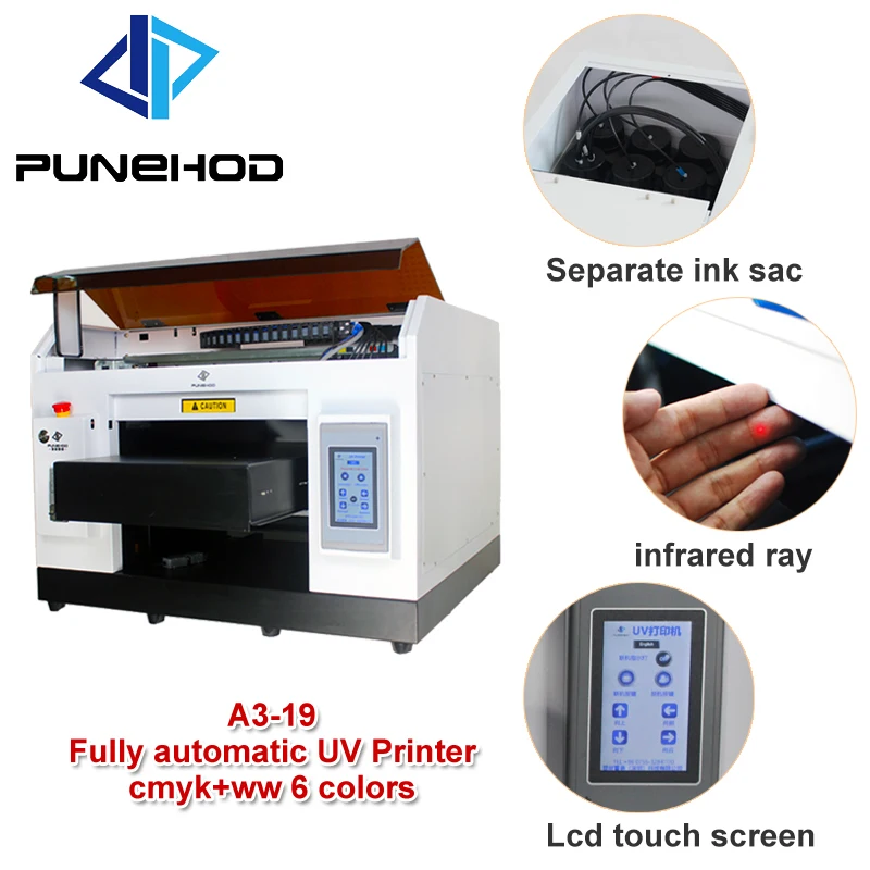 Чехол для телефона UV принтер планшетный автоматический A3 LED 6 видов цветов