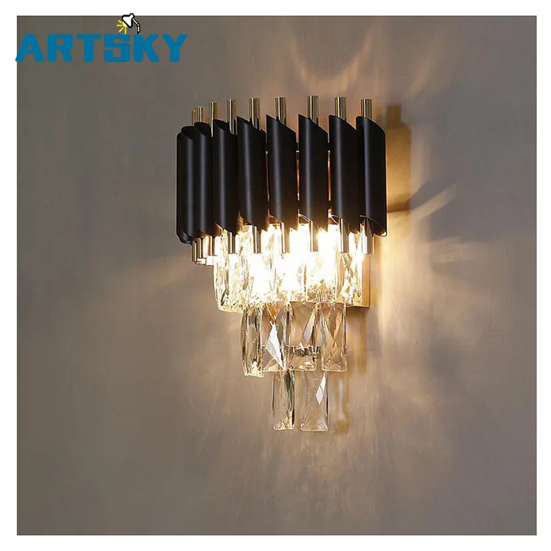 Современные светодиодные прикроватные настенные лампы для спальни AC90 260V