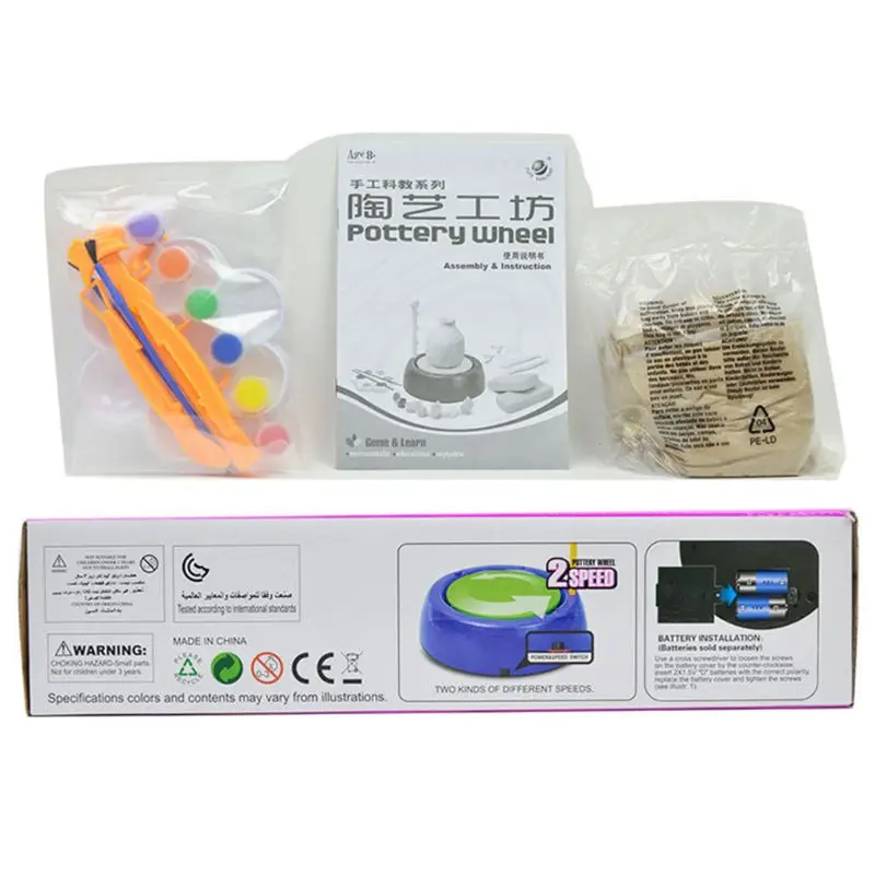Мини для поделок керамические ручной работы гончарный круг машины маленьких