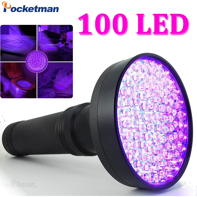 

UV Flashlight UV Light Lantern 100LED 21LED 12LED UV Torch Black light Pet Urine Detector For Dog/Cat Urine,Dry Stains,Bed Bug