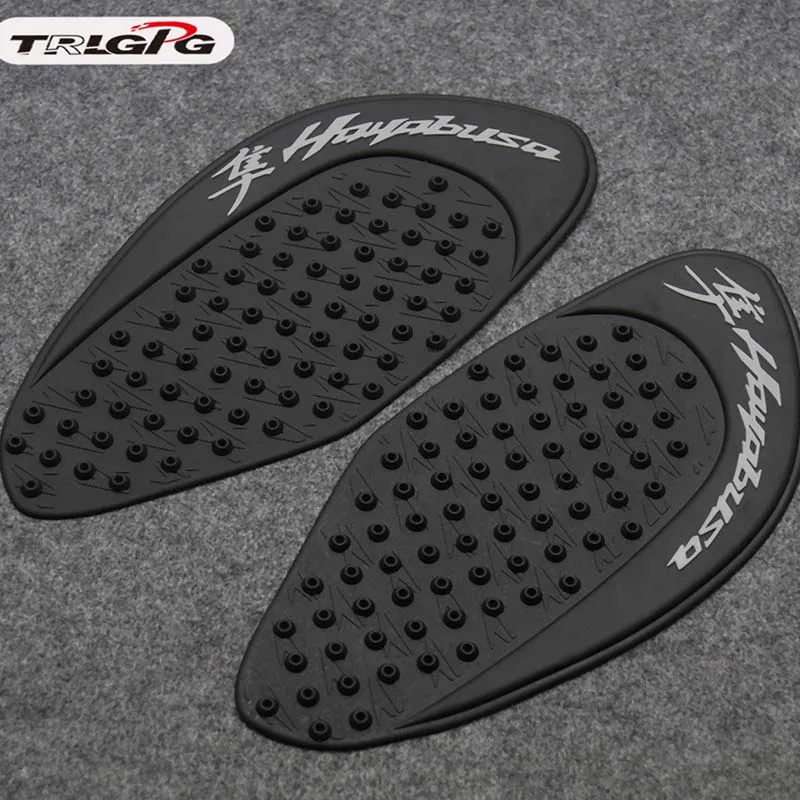 black Для Suzuki Hayabusa GSXR1300 2008- 2013 Защита противоскользящая накладка на бак наклейка газ колено сцепление тяга сторона 3М наклейка - Цвет: black