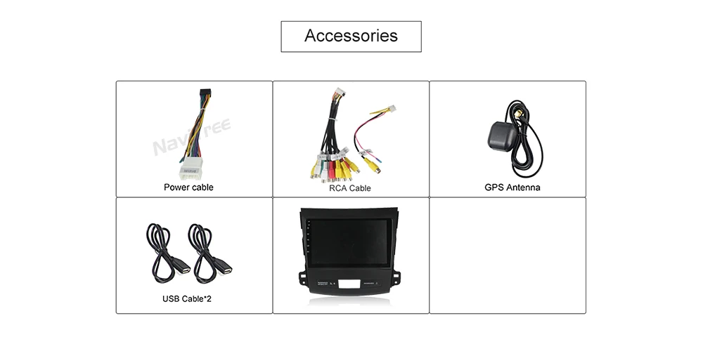 NaviTree 9 дюймов ips 1024*600 Android 9,0 автомобильный радио мультимедиа для Mitsubishi Outlander xl 2 2005-2011 bluetooth FM usb заднего вида