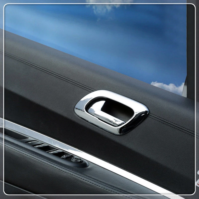 Для peugeot 3008 2009- 4 шт. АБС хромированная внутренняя дверная ручка, крышка рамы, отделка, Аксессуары для стайлинга автомобилей