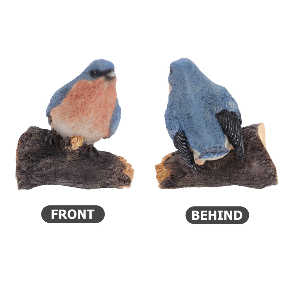 

1pc Artificial Resin Bird Decoration Bird Statue Adornment Gardening Ornament