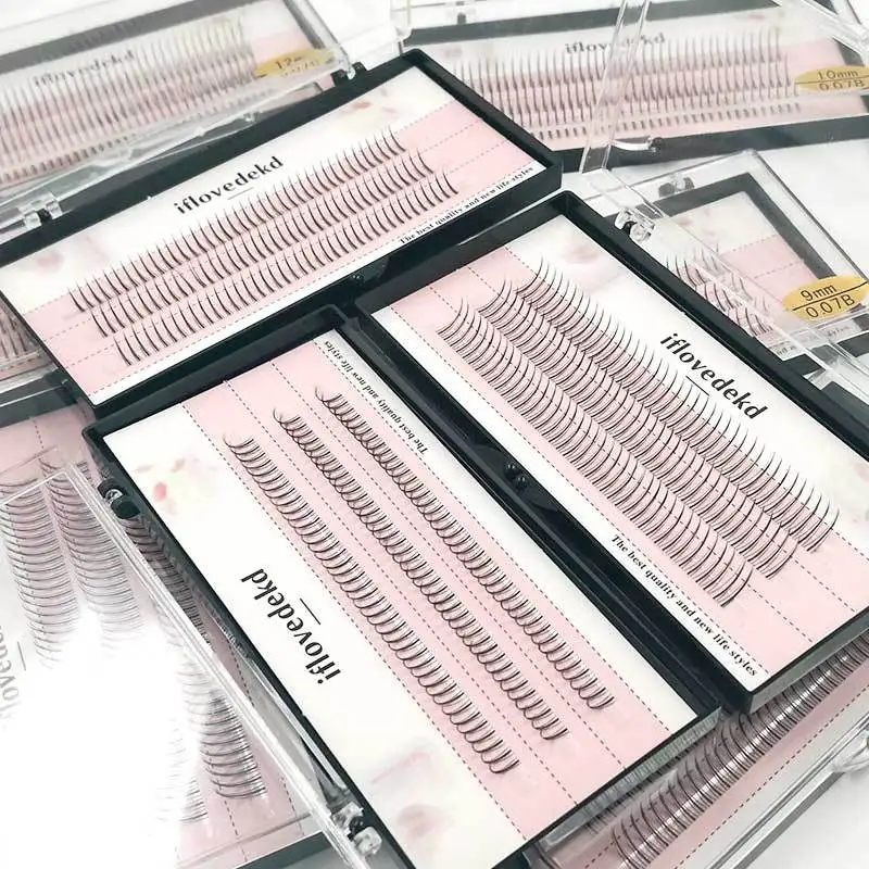 

1box big capacity Eyelash Extensions 0.07mm Thickness true Mink Strip Eyelashes Individual Lashes Natural Style