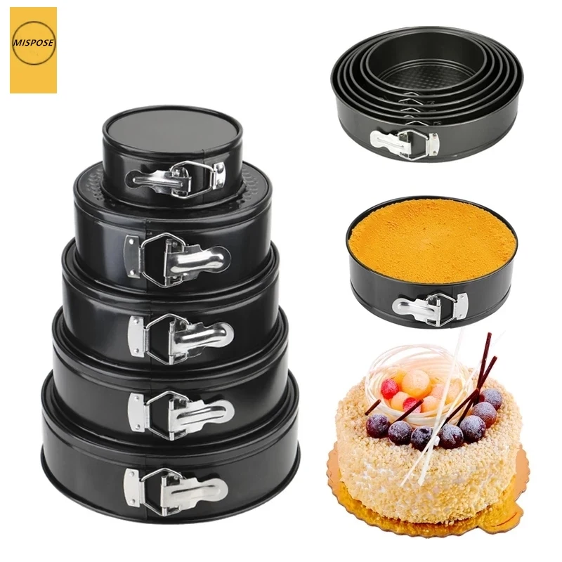 

Non-Stick Stainless Steel Baking Mold Round Cake Tray Baking Tool Detachable Base Baking Tray Cake Supplies Kitchen Tools