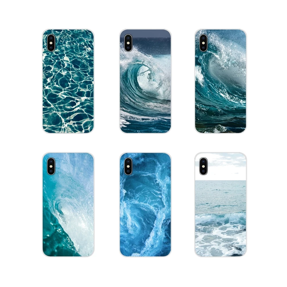 Волнистый океан вода для Huawei G7 G8 P8 P9 P10 P20 P30 Lite Mini Pro P Smart Plus 2017 2018 2019 аксессуары