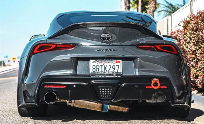 Заднее крыло багажника из настоящего углеродного волокна для Toyota Supra A90 2019 2020 2021