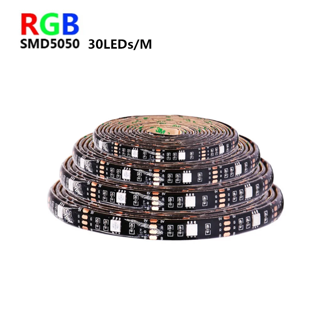 Светодиодная лента usb luces 1 м 2 3 4 5 44 ключа ТВ задний светильник RGB