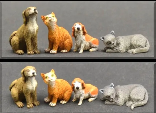 

1:35 die-cast resin small animal scene layout model assembly kit name B48