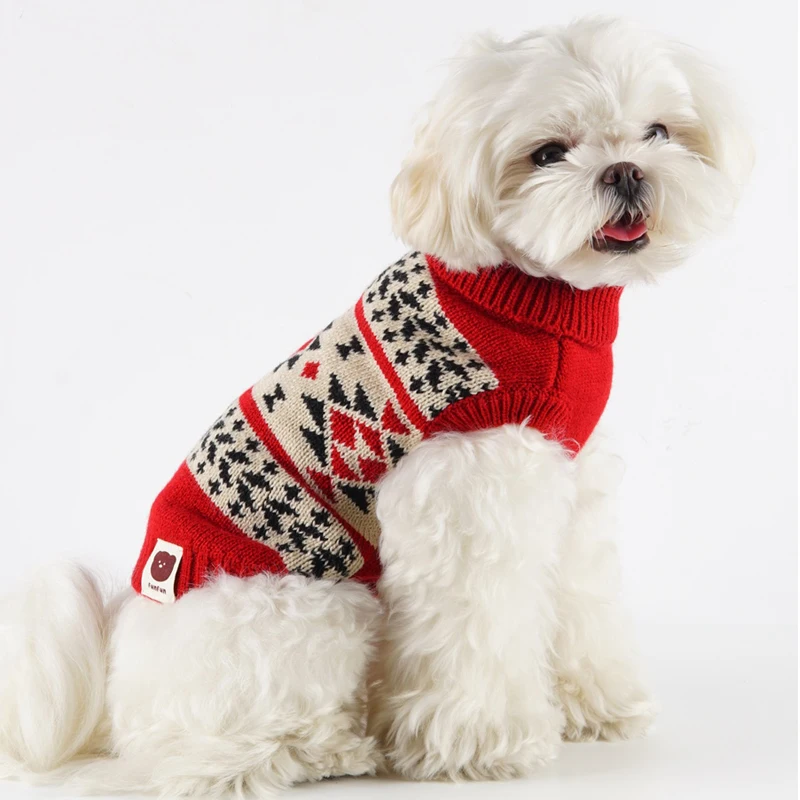 

Winter Dog Sweater Cat Chihuahua Shih Tzu Schnauzer Puppy Clothes Pomeranian Bichon Yorkshire Poodle Corgi Pet Clothing Outfit