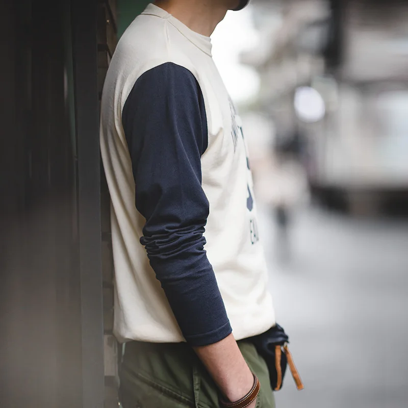 Мужские повседневные винтажные толстовки с рукавом реглан Maden демисезонные