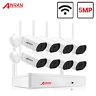 ANRAN 5MP NVR комплект беспроводная видеокамера система наружная аудио запись Wifi IP камера P2P безопасности CCTV видеонаблюдения NVR комплект