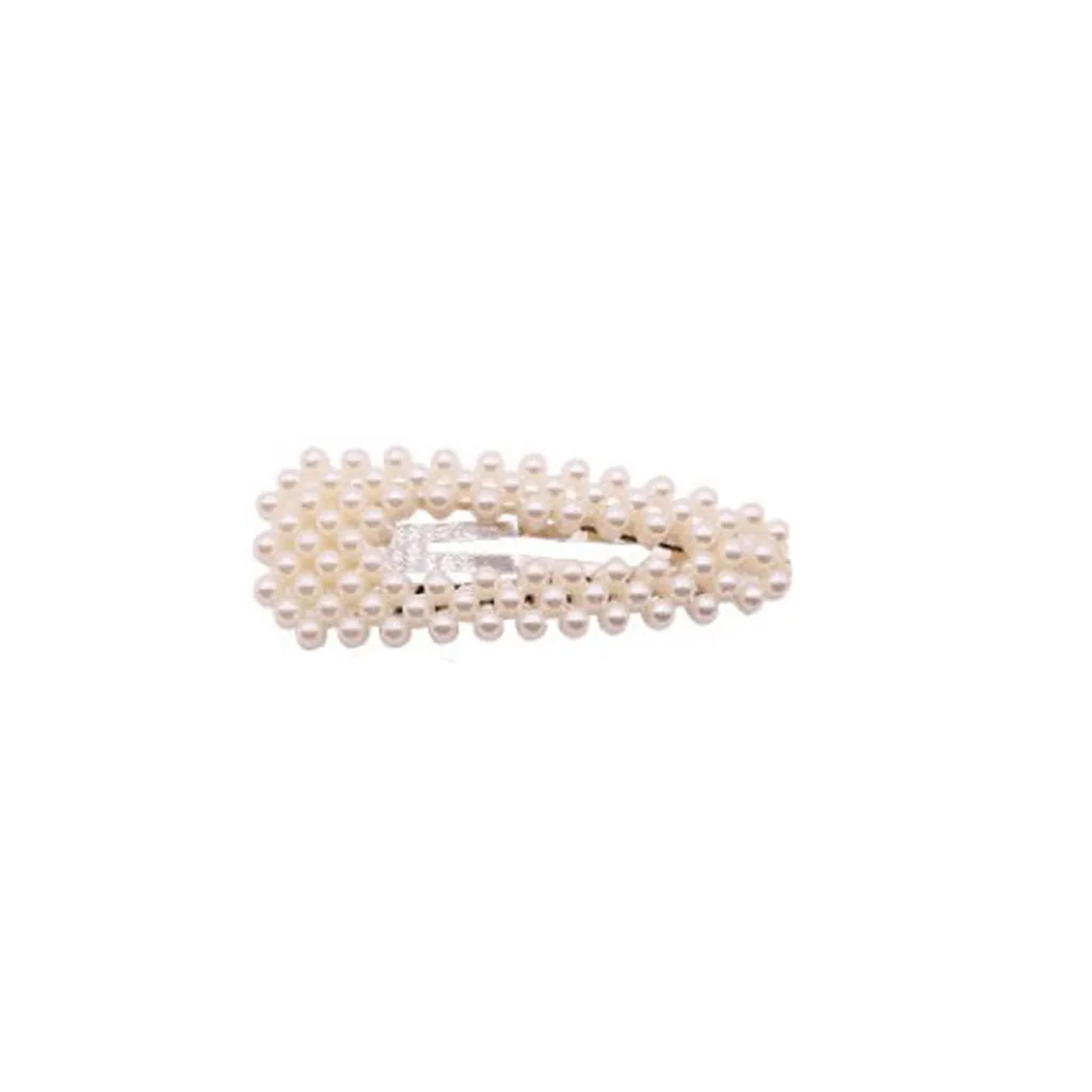 

1pc Fashion Pearl Imitation Beads Hair Clip For Women Barrette Handmade Pearl Flower Stick Hairpin Hair Styling Accessories