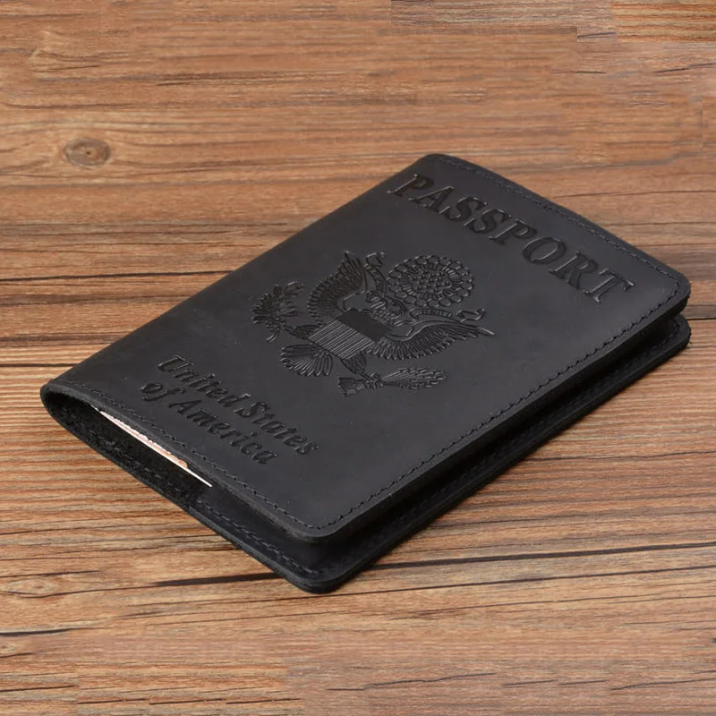 Обложка для паспорта мужская из 100% натуральной кожи дорожная в США| |