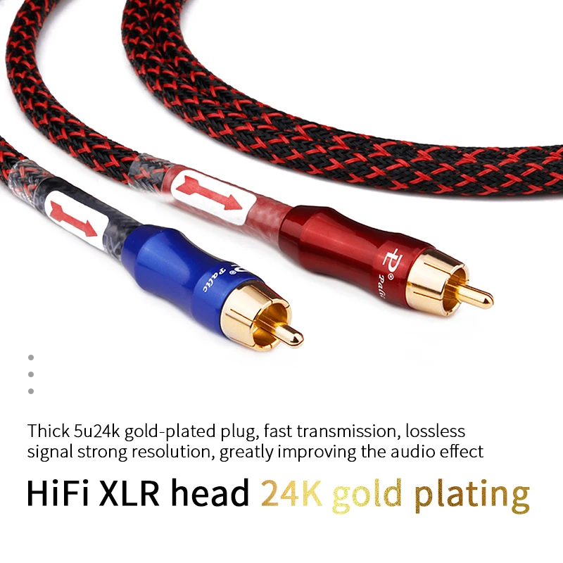 yyaudio hifi stereo pair rca cable high performance premium hi fi audio 2rca to 2rca interconnect cable free global shipping