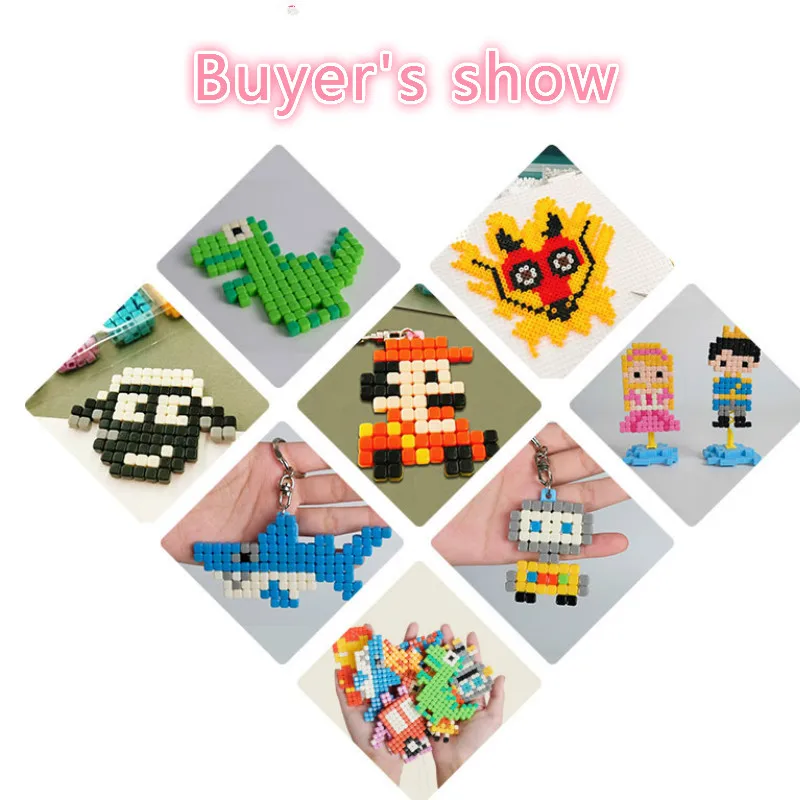 Водопроводная палочка DIY 3D Aquar Pegboard Хама пиксели Волшебные бусины головоломки Развивающие популярные игрушки для детей Рождественский подарок