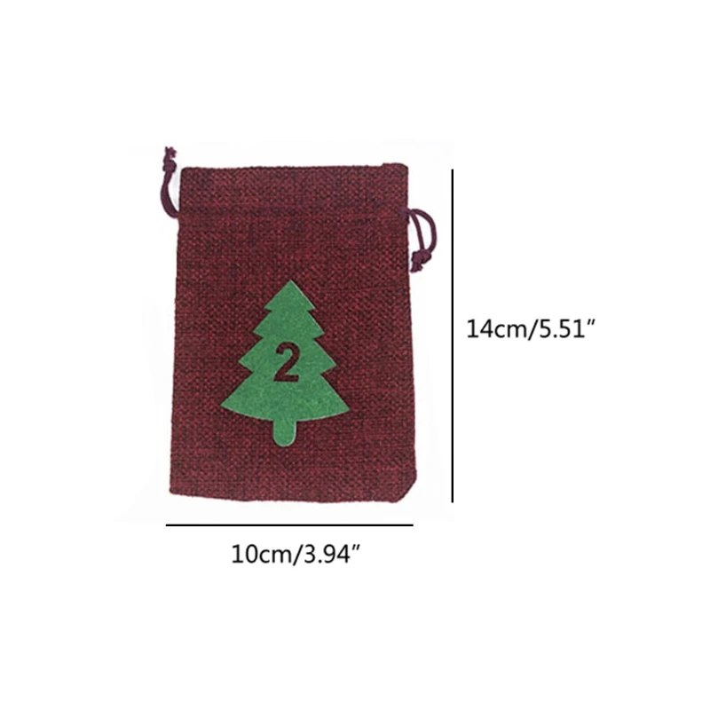 

24 шт., джутовые пакеты для хранения конфет