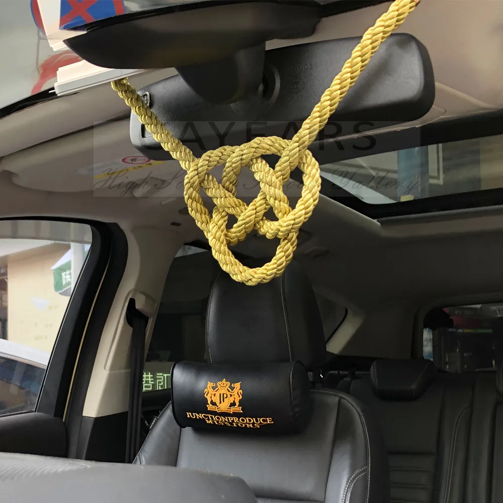 

1Pcs JP Junction Produce Rose Red Kin Rope Tsuna Knot More Colors For Car Auto Rearview Mirror Fastening