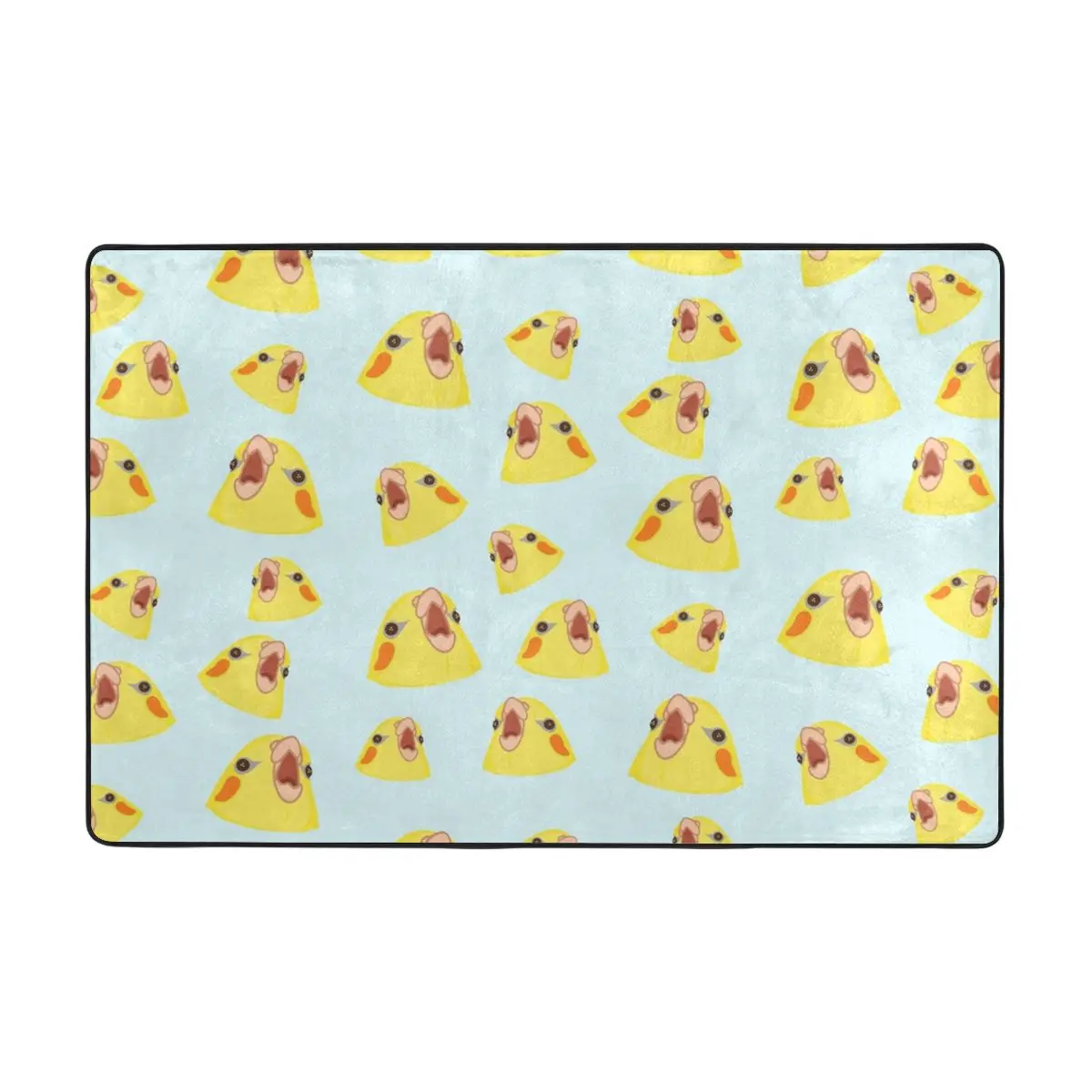 

Screming Cockatiel Doormat Carpet Mat Rug Polyester Anti-slip Floor Decor Bath Bathroom Kitchen Bedroom 60*90