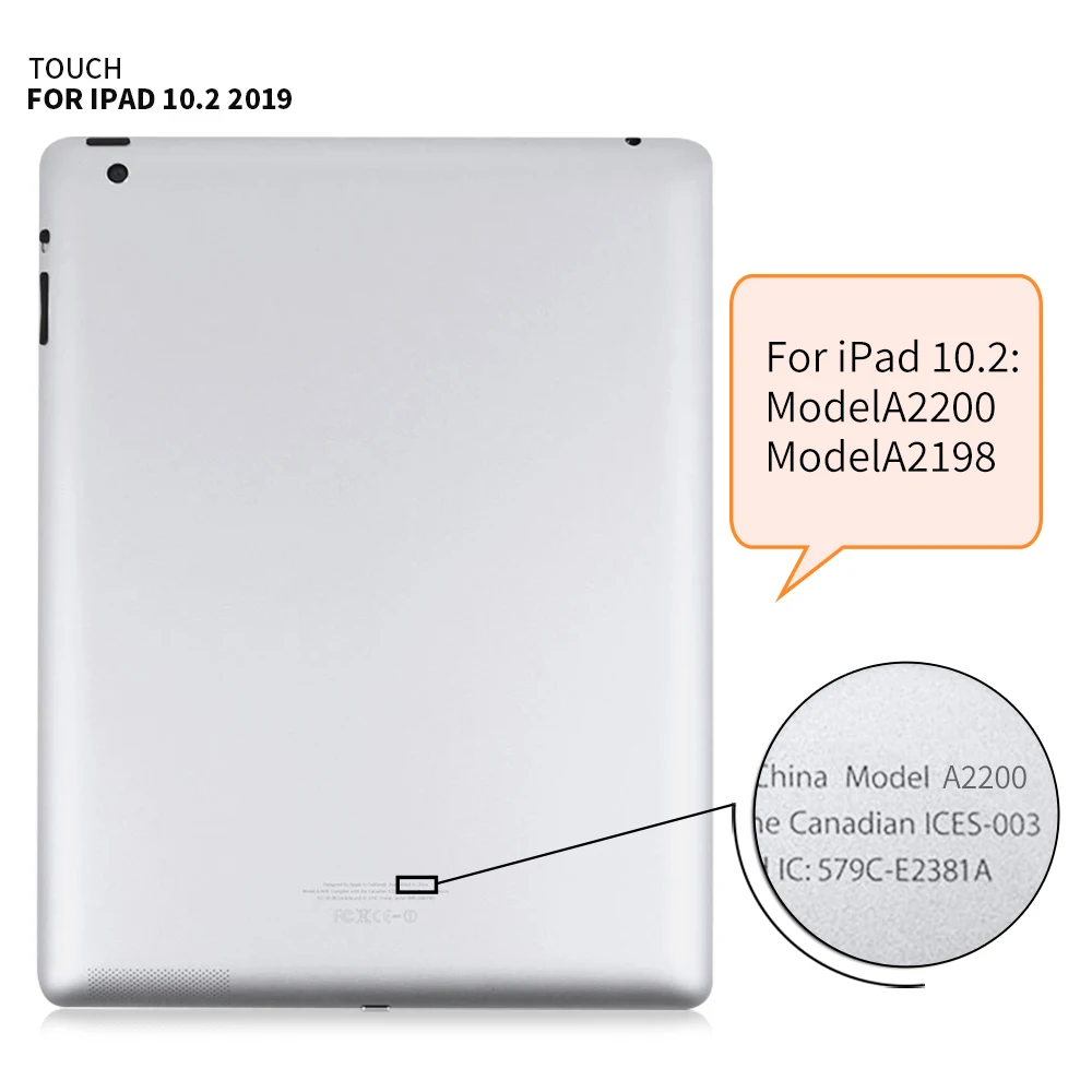 Сенсорный экран для iPad 2019 10 2 сенсорный 7 iPad7 дигитайзер панель A2197 A2198 A2200|ЖК-экраны
