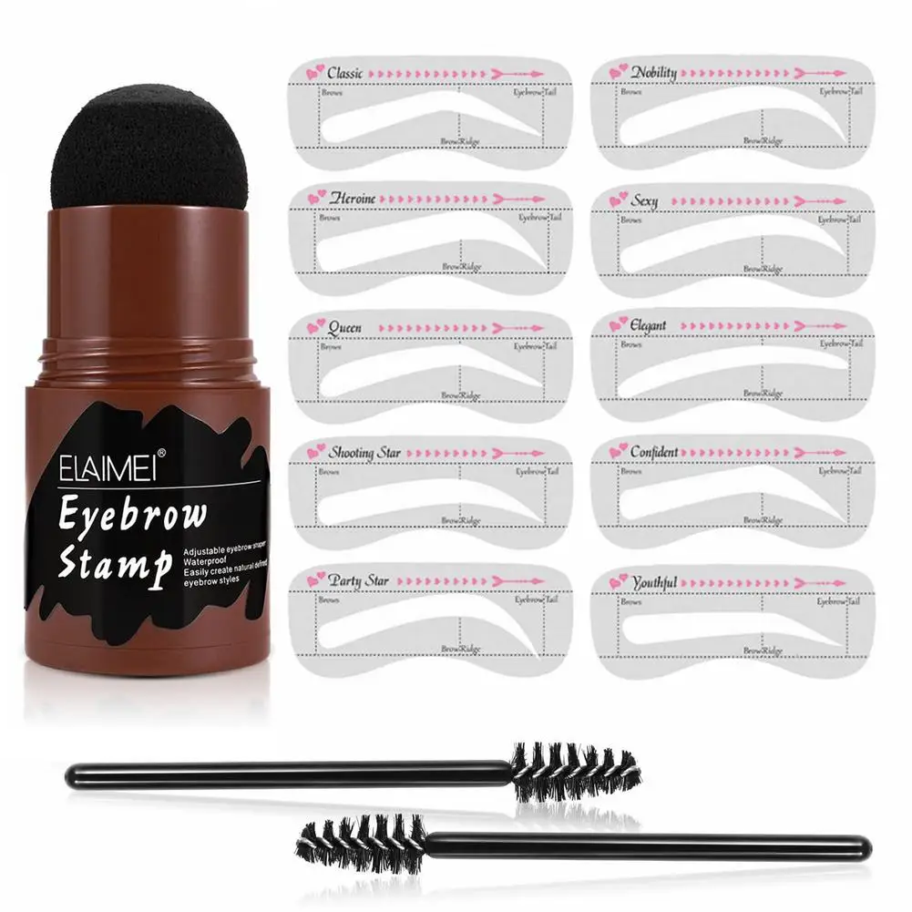 

Штамп для бровей, многоразовый натуральный трафарет для бровей, набор для макияжа