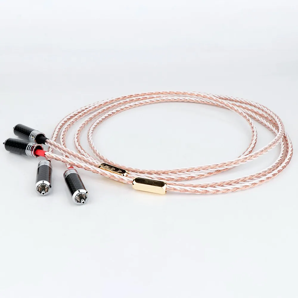 Цена по прейскуранту завода пара 4TC 4 ядра твист RCA аудио кабель с черным