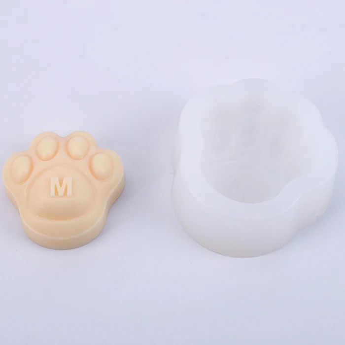 Милый медведь ладонь 3d силиконовые формы легкий выпуск стерео силиконовая форма