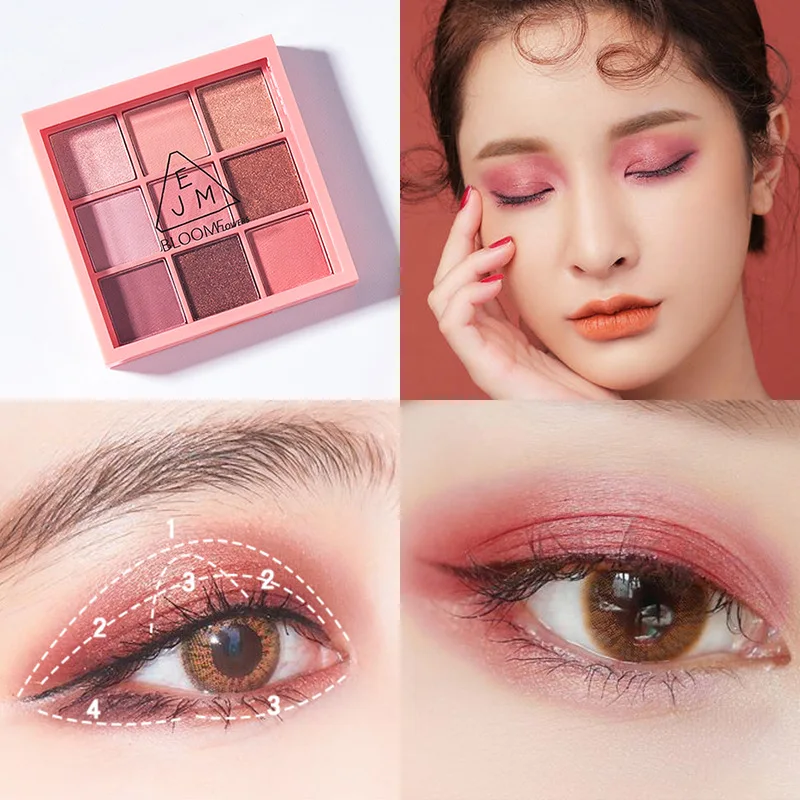 палетка теней Красивые глазурованные 18 цветов обнаженные тени для век пигменты