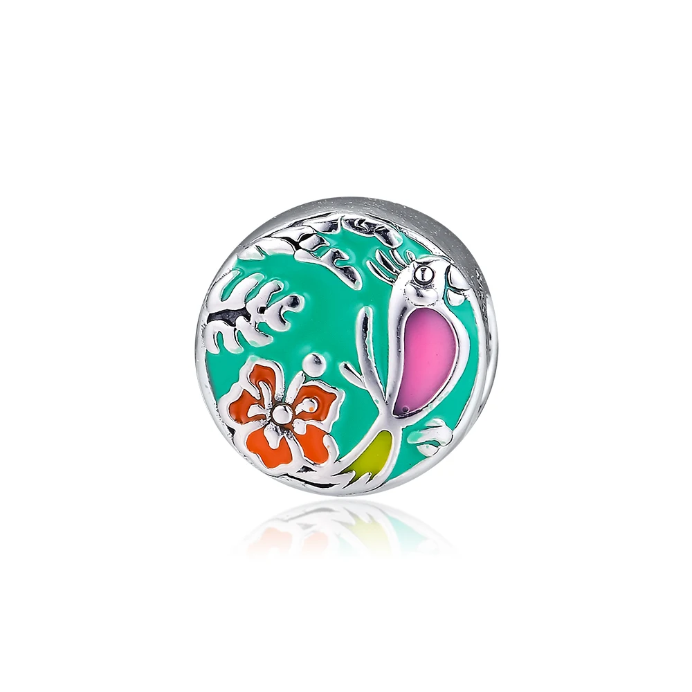 

Enchanted Tiki Room Charm Fits For Woman DIY Jewelry Bracelets & Bangle Charms 925 Original Silver Beads