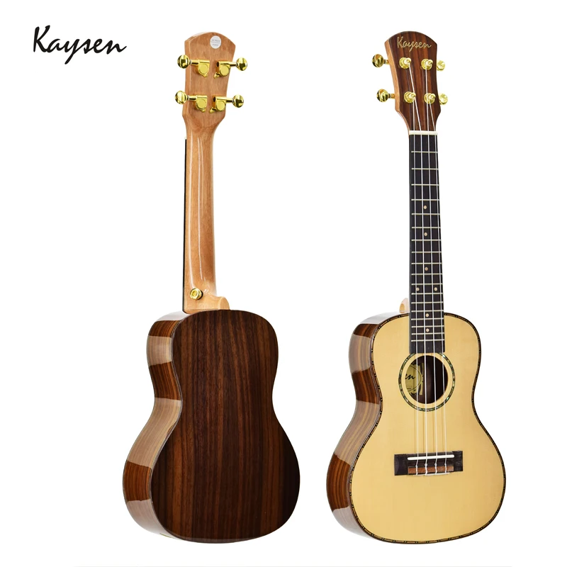 

Kaysen Ukulele 23 inch Hawaii Guitar Grade A Spruce Single board Rosewood 4strings Ukulele Concert Professional for Kids JUK05