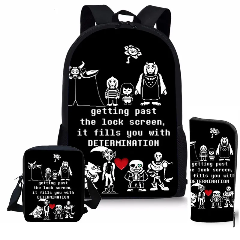 XM2629CED Аниме Undertale Школьные сумки Дети Книга Сумки малышей мультфильм FNAF Фредди UT рюкзак Sans мальчиков девочек Школьный набор - Цвет: XM2629CED