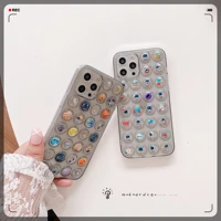 push bubble relieve stress astronaut star space phone case for iphone 12 11 pro max mini 7 8 xs pro xr se clear soft tpu cover