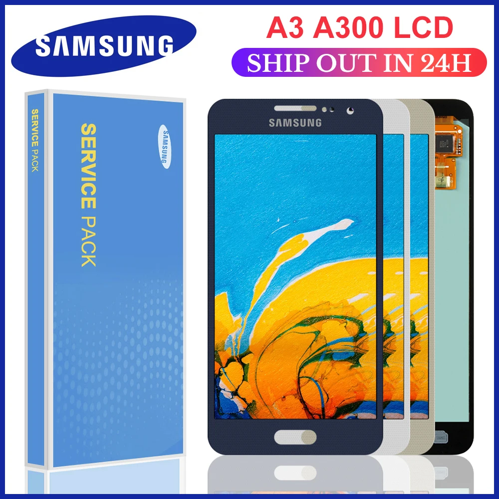 AMOLED A3 для Samsung Galaxy 2015 A300 A3000 ЖК дисплей сенсорный экран дигитайзер сотовый телефон