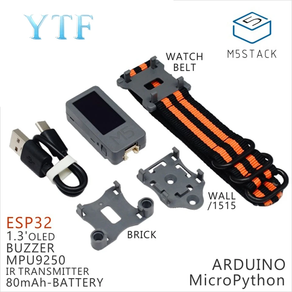 M5Stack M5Stick мини ESP32 Development Kit 1 3 'OLED встроенный аккумулятор 80 мАч|Демонстрационные