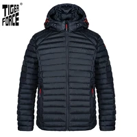 tiger force new 2021 men jacket spring casual fashion high quality parka cotton coat lightweight slim zipper men jackets 50628