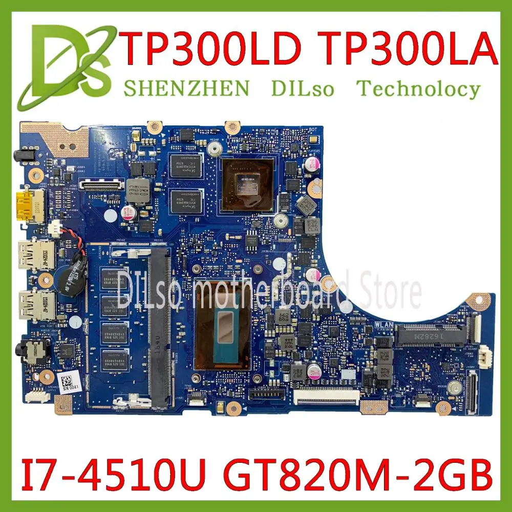 Kaufen KEFU TP300LD Motherboard Für ASUS TP300LA Q302LA Q302L TP300 TP300L TP300LJ Laptop Motherboard I7-4510U GT820M-2GB Original