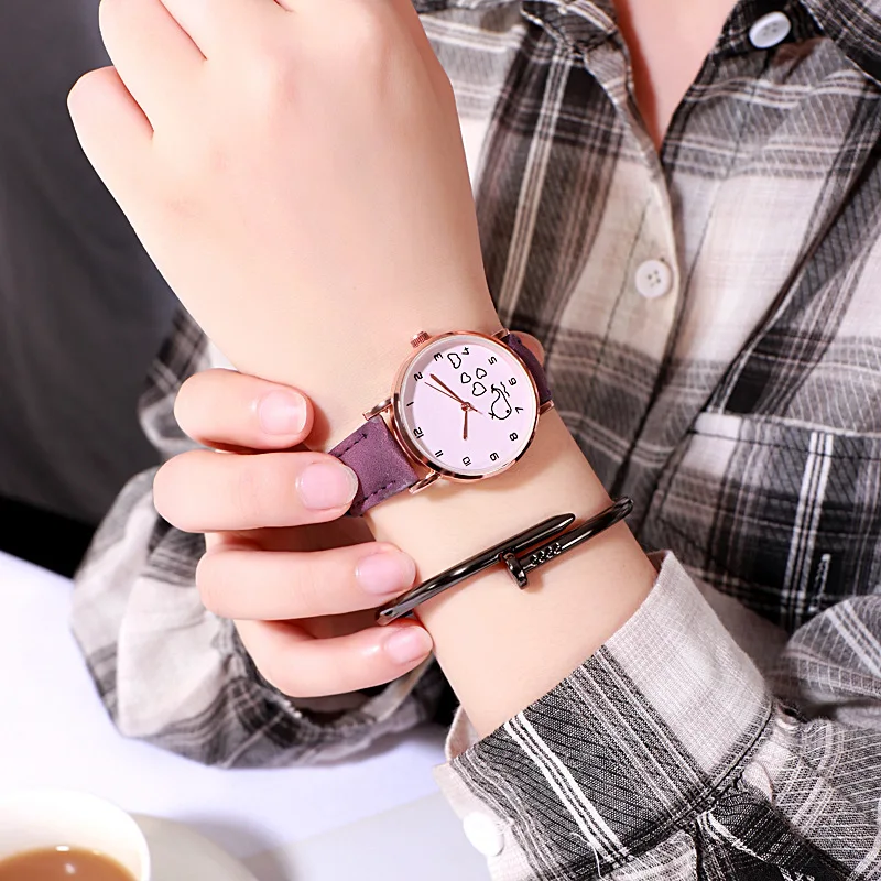 Модный Узкий маленький циферблат для женщин модный стол с деревенским ветром