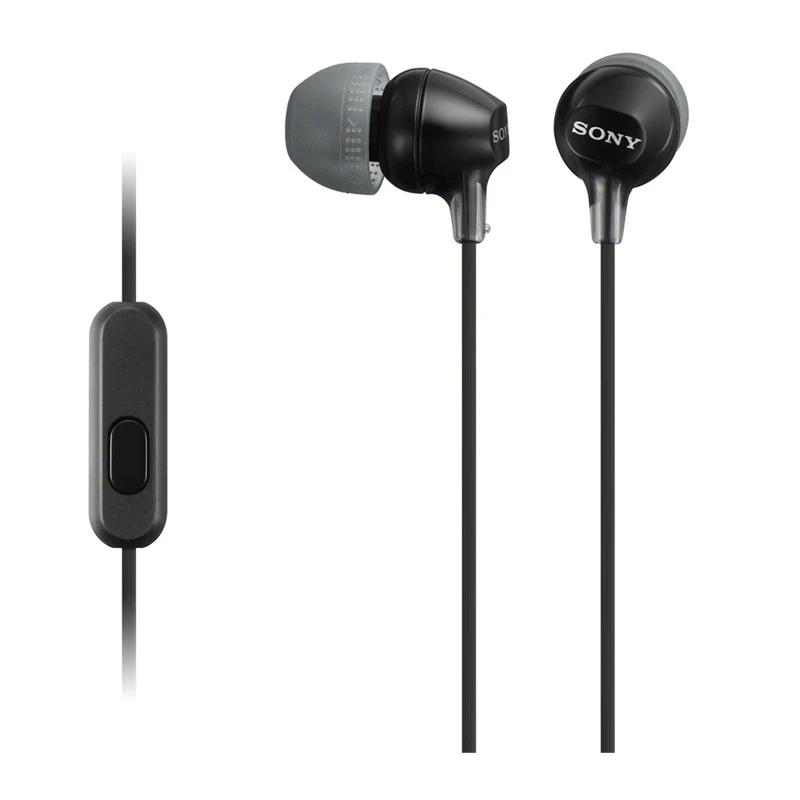 Оригинальные Проводные стереонаушники Sony MDR-EX15AP 3 5 мм гарнитура с сабвуфером