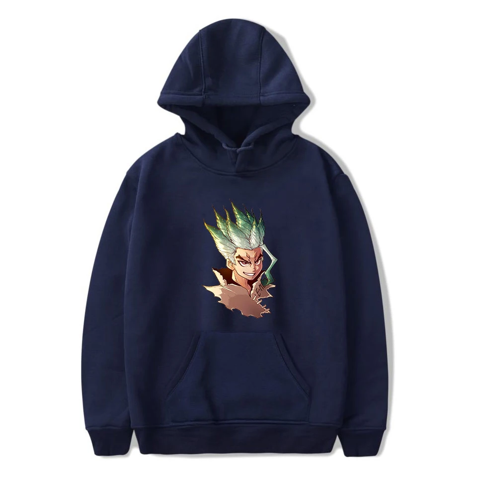 Принт dr. stone Осенняя мужская модная толстовка с капюшоном популярная толстовка с капюшоном в стиле аниме для мужчин/женщин Удобная Повседневная Толстовка с капюшоном пуловер Горячая Распродажа