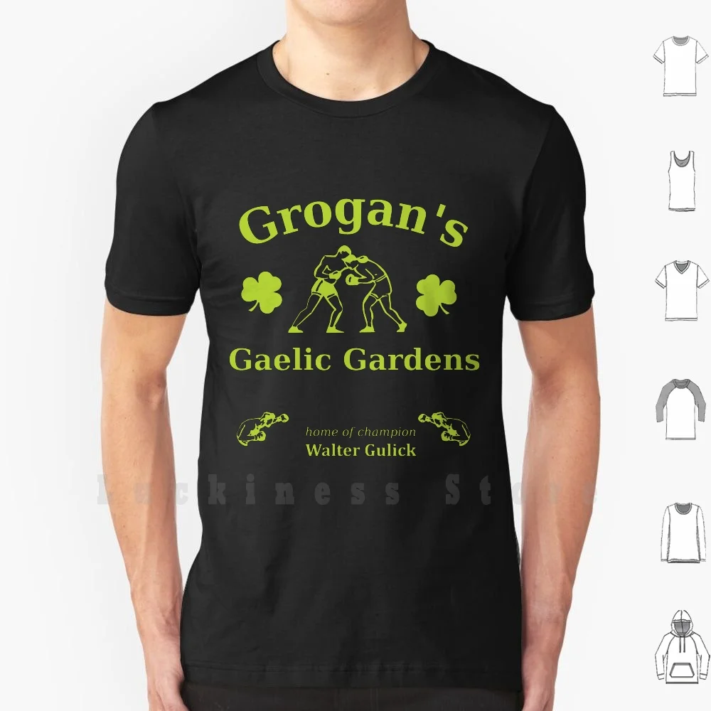 Grogans Gaelic Gardens T Shirt Print For Men Cotton New Cool Tee Elvis Elvis Presley Kid Galahad Boxing Irish Gaelic