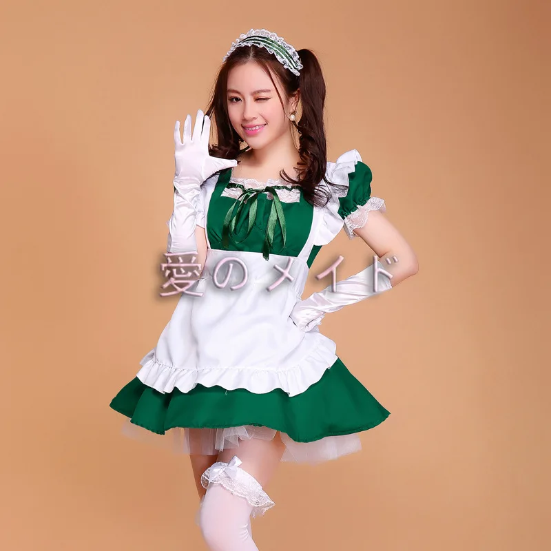 

Amine Maid Cosplay Clothes Cute Kawaii Lolita French Dress Girls Woman Waitress Party Stage Costumes Japanese Cafe Outfit 2021