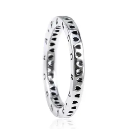 Hot Sale Real 925 Sterling Silver Lucky Finger Rings For Women Fashion Jewelry Gift Drop shipping - Цвет основного камня: 17