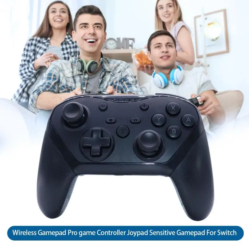 

Новый Вибрационный беспроводной геймпад для Switch Pro поставляется с задней клавишей игровой консоли Bluetooth геймпад контроллер аксессуары