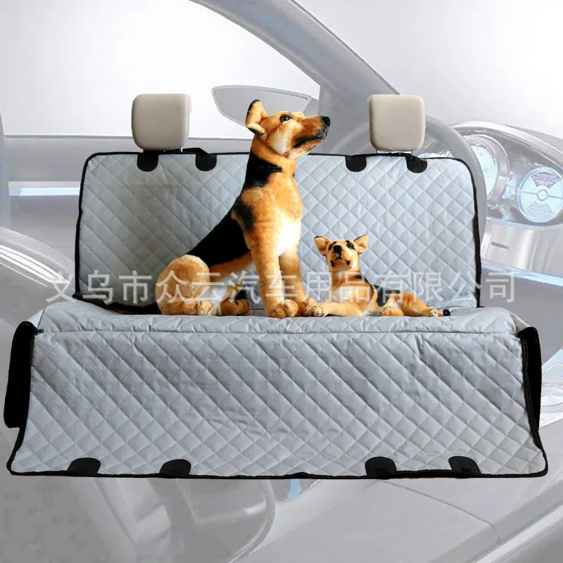 

Pet car cushion rear seat dog cushion pet cushion trunk waterproof belt ear with zipper dog accessories luxury dog